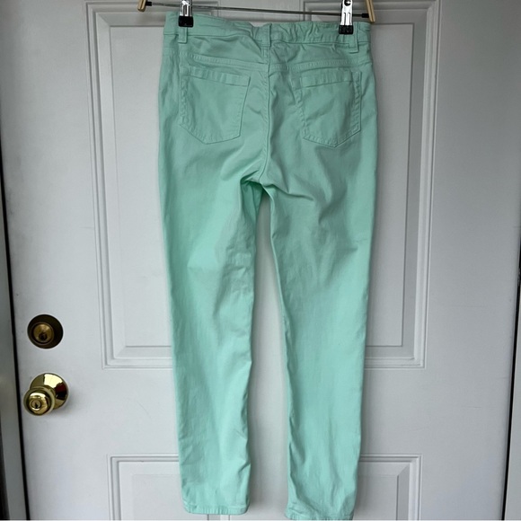 •Lands' End• Girl’s Skinny Fit Twill Pants in Mint - Size 12 - Picture 5 of 9